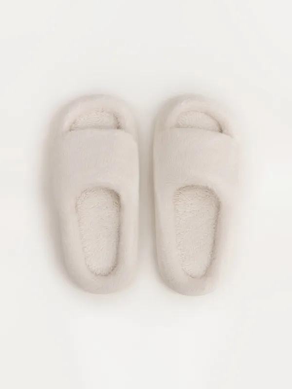 Әйелдер тәпішкелері, үйге арналған, өлшемі 36-37, жасанды үлбір, сүт түстес, Hotty, image-1