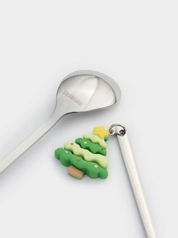 Десерт қасығы, 14 см, 2 дана, болат, күміс, Қонжық/Аққұтан, Funny friends, image-3