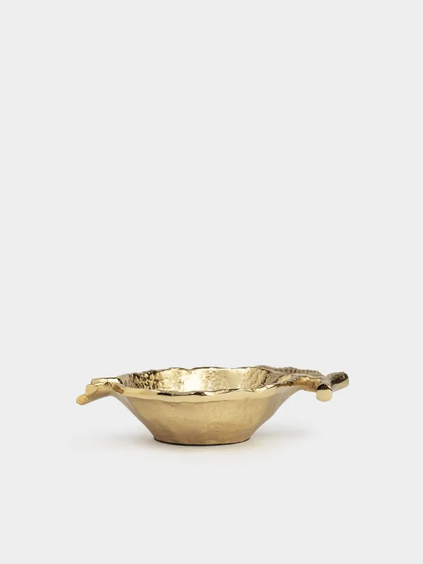 Сәндік табақша, 19х14 см, металл, алтын, Гранат, image-2