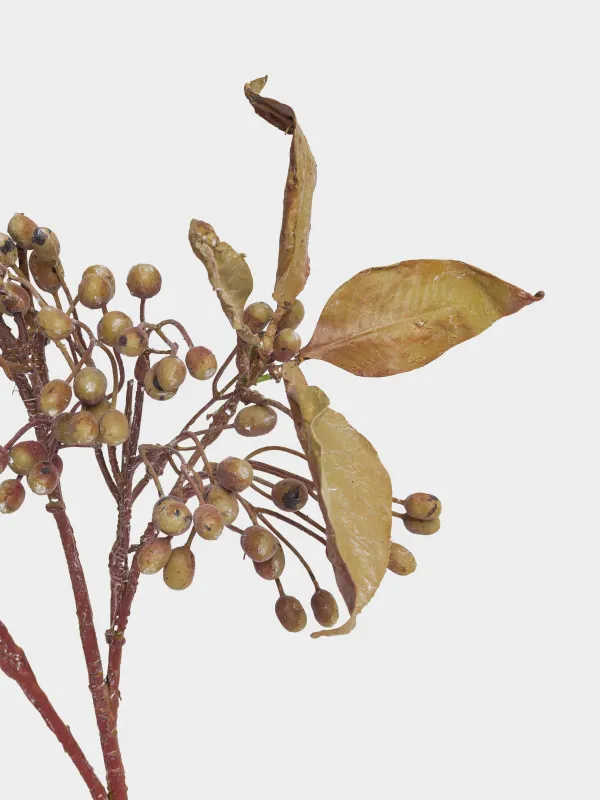 Ветка декоративная, 94 см, полиэтилен/бумага, Осенние ягоды, Colors autumn decor, image-3