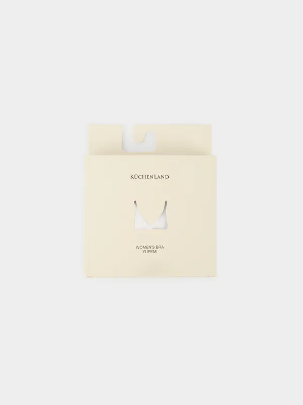 Бюстгальтер-бра, өлшемі M, полиамид/эластан К, сүт түстес, Yufemi, image-2