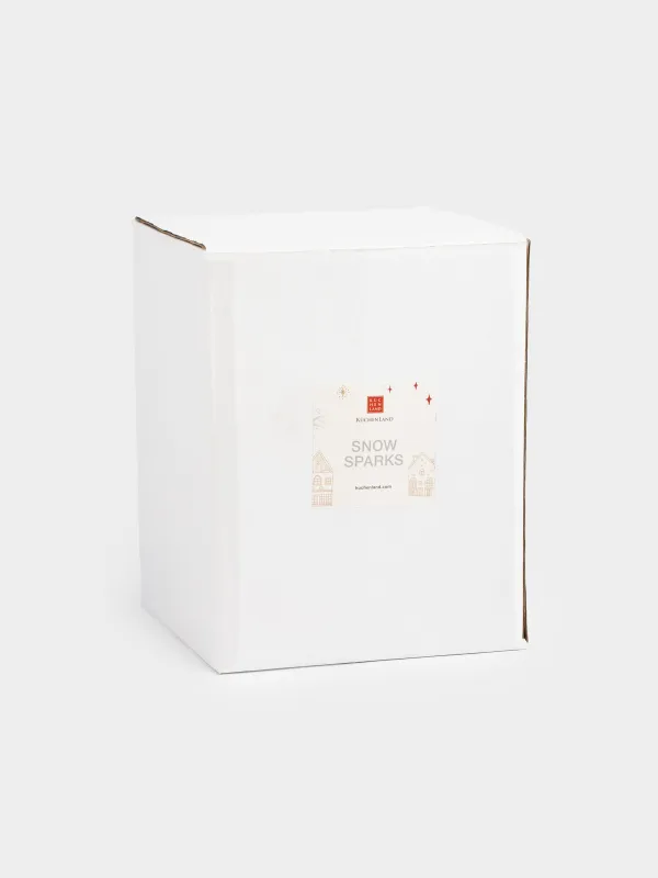 Подставка для кухонных принадлежностей, 14 см, керамика, молочная, Дом, Snow sparks, image-4