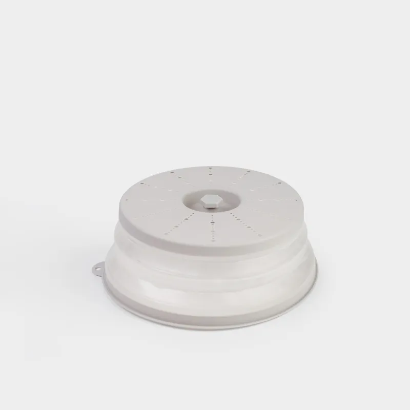 Микротолқынды пешке арналған қақпақ, 27 см, жиналмалы, пластик, сүт түстес, Galori