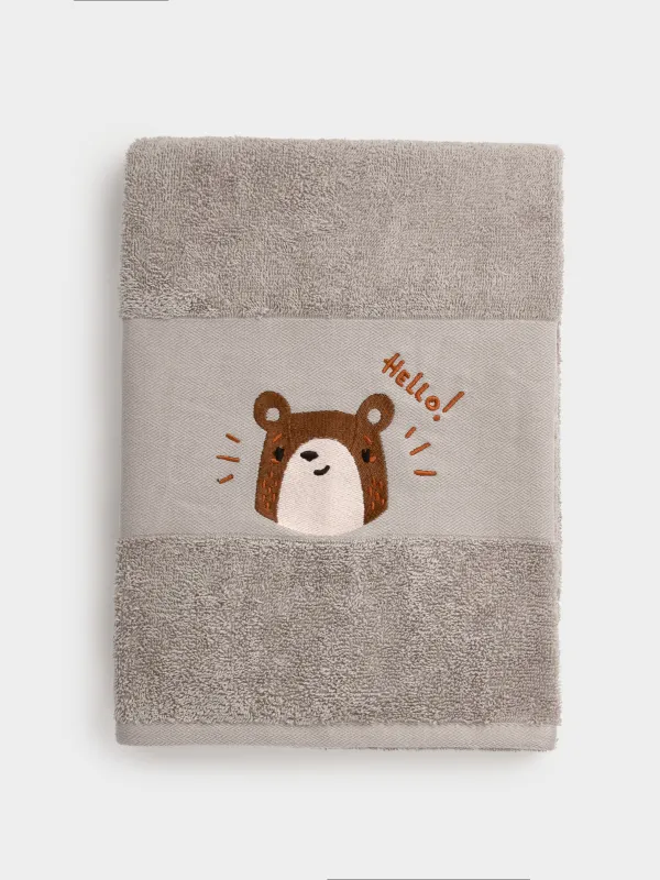 Балалар сүлгісі, 70х120 см, мақта, сарғылт-қоңыр, Үйректер, Duck yellow, image-0