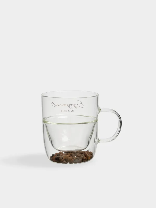 Саптыаяқ, 350 мл, шыны Б, ішінде кофе дәндері бар, Enjoyment in a cup, Air decor, image-2