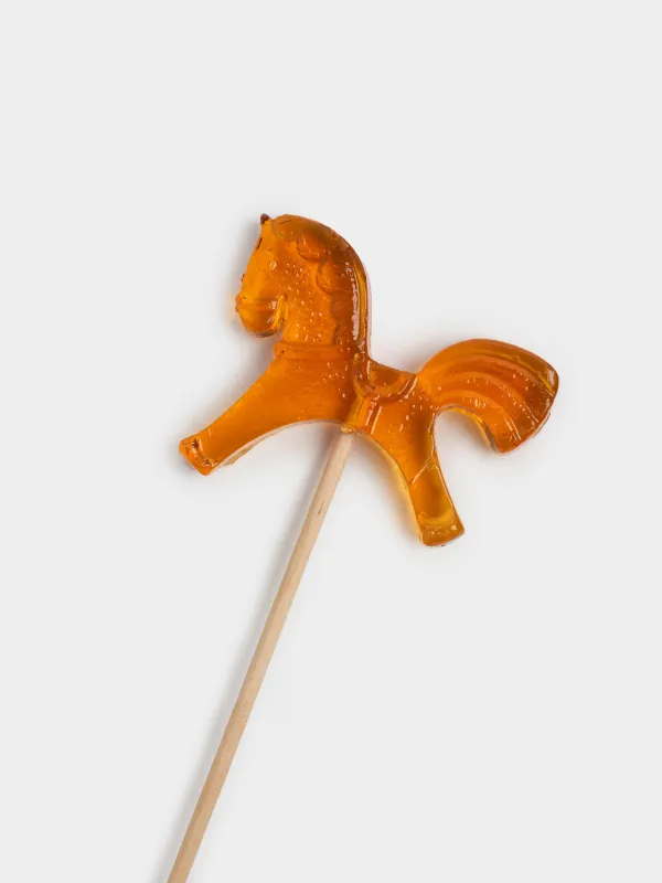 Мұз кәмпит, 21 гр, таяқшада, изомальт, қоңыр, Жылқы, Sweet life, image-1