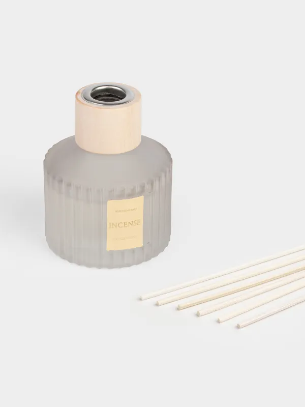 Хош иісті диффузор, 80 мл, күңгірт, сұр, Leather Incense, Incense, image-2