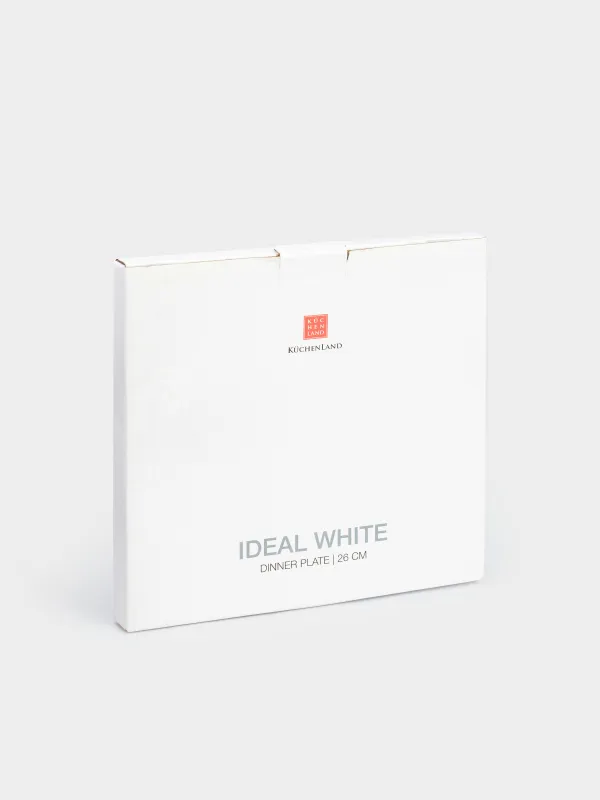 Тарелка обеденная, 26 см, фарфор F, белая, Ideal white, image-8