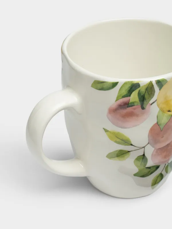 Кружка, 320 мл, Груши и сливы на ветке, Crumple print, image-2