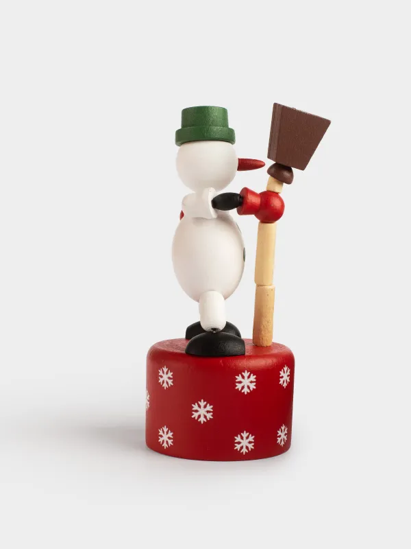 Ойыншық, 11 см, тартқыш, ағаш, ақ-қызыл, Аққала, Snowy, image-1