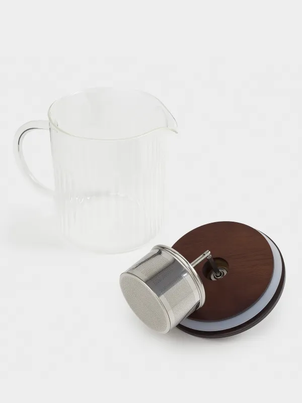 Шай демдеуге арналған шәйнек, 1 л, шыны Б/болат, Bell R, image-3