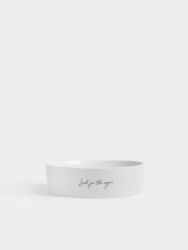 Блюдо, 23х6 см, с бортами, фарфор N, белое, Полевые цветы, Cowslip, image-0