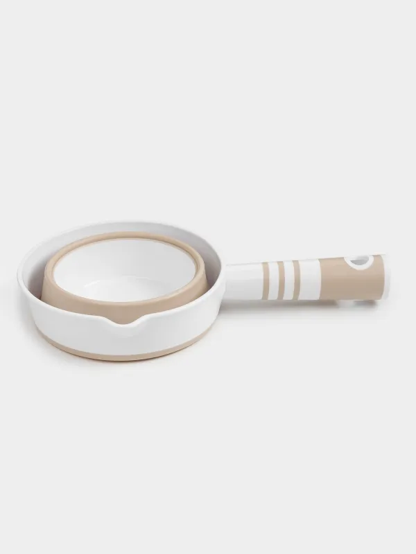 Шөміш, 15см, 1л, жиналмалы, пластик/резеңке, сарғылт-қоңыр, Foldaway, image-4