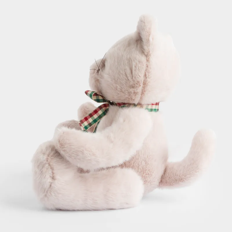 Ойыншық, 35 см, жұмсақ, қозғалмалы аяқтары бар, полиэстер, сарғылт-қоңыр, Мысық, Cat, image-2