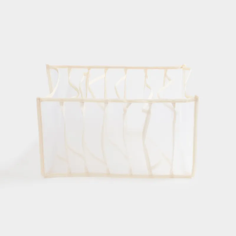 Жәшіктерге арналған ұйымдастырушы-бөлгіш, 36х25 см, 7 бөлім, тоқыма, сарғылт, Pedant light, image-2