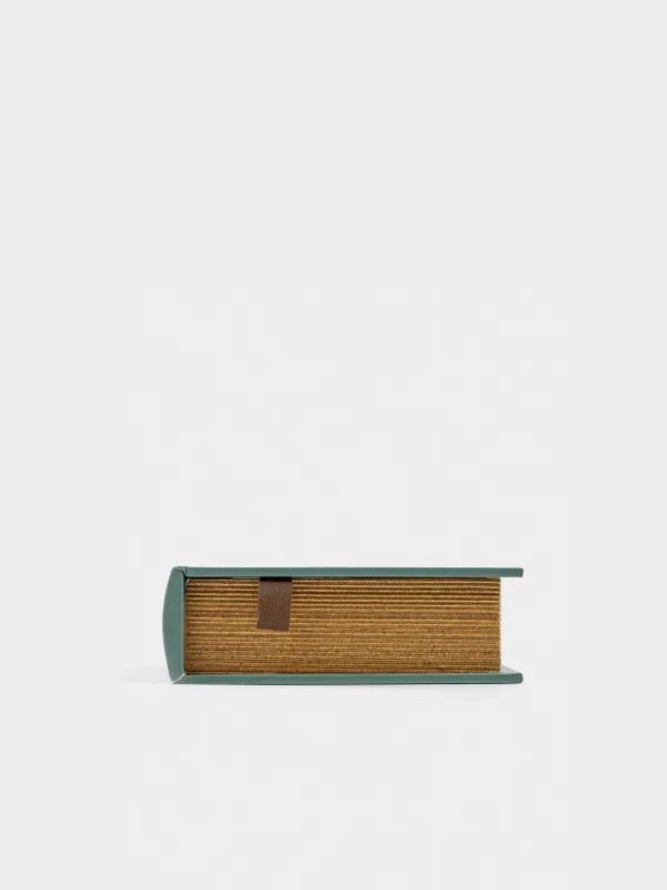 Шкатулка для украшений, 22х18 см, МДФ, прямоугольная, зеленая, Книга, Christmas miracle classic, image-2