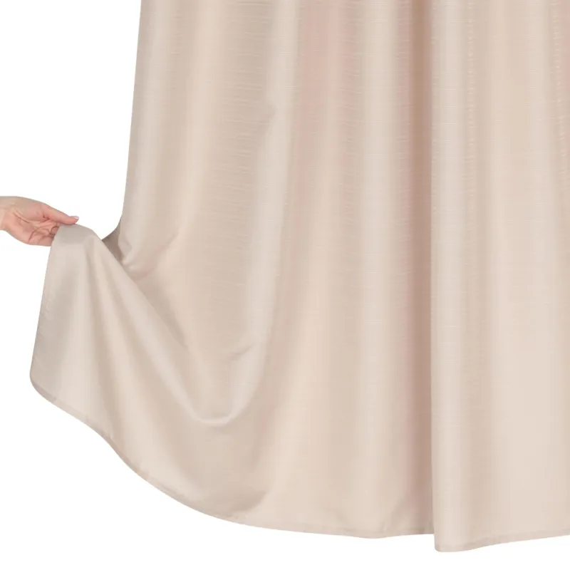 Штора для ванной, 180х180 см, с кольцами, полиэстер/металл, бежевая, Protection, image-1