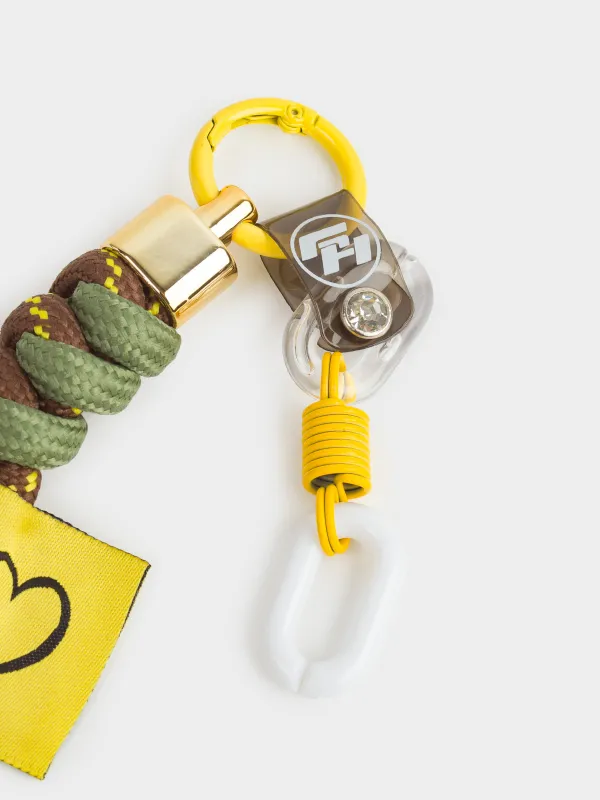 Брелок, 22 см, полиэстер/пластик, зеленый, Узлы, Knot, image-4