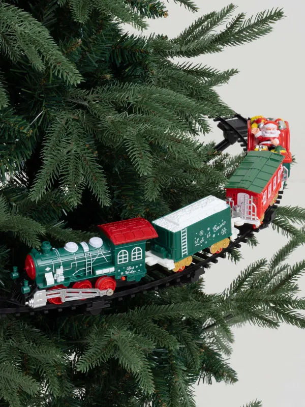 Ойыншық теміржол, М, музыкалық, жарықтандырылған, аспалы, Пойыз, Game rail, image-9