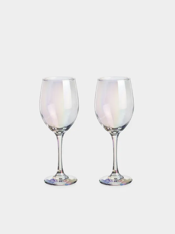 Бокал белого вина, 320 мл, 2 шт, стекло, перламутр, Floyd polar, image-0