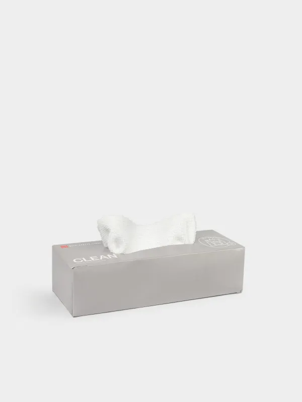 Тряпка для кухни, 22х22 см, 12 шт, микрофибра, белая, Clean, image-1