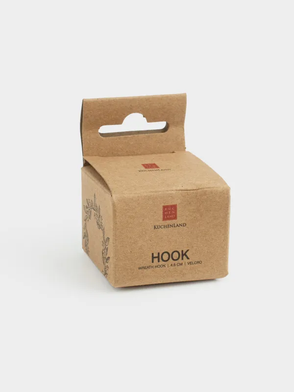 Гүл шоқтарына арналған ілмек, 4 см, жабысқышы бар, болат, төртбұрыш, алтын, Hook, image-4