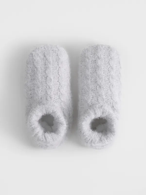 Тапочки-носки женские, шенилл/шерпа, Hotty fuzz, image-1