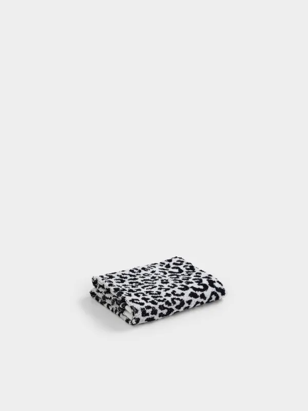 Сүлгі, 40х60 см, мақта, сүт түстес, Леопард принті, Leopard cotton, image-0