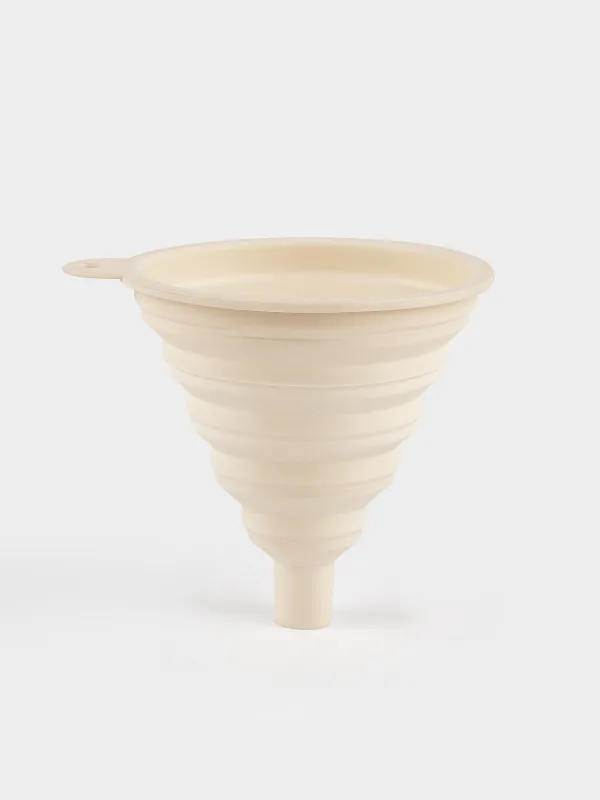 Шұңқыр, 12х11 см, жиналмалы, силикон, крем түсті, Manny, image-0