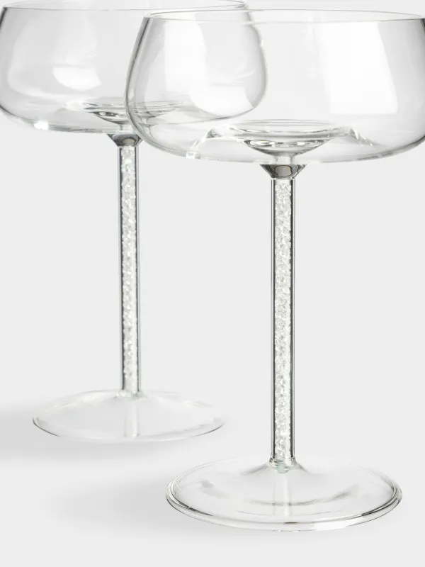 Шампан бокалы, 270 мл, 2 дана, шыны Б/страздар, Sorento crystal, image-1
