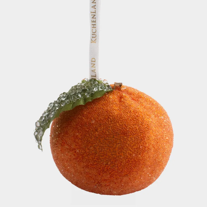 Шырша ойыншығы, 7 см, пенопласт, қызғылт сары, Мандарин, Fruits