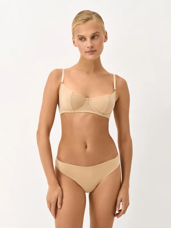 Әйелдер іш киімі, өлшемі L, полиамид/эластан, сарғылт-қоңыр, Бразилиана, Telminha, image-0