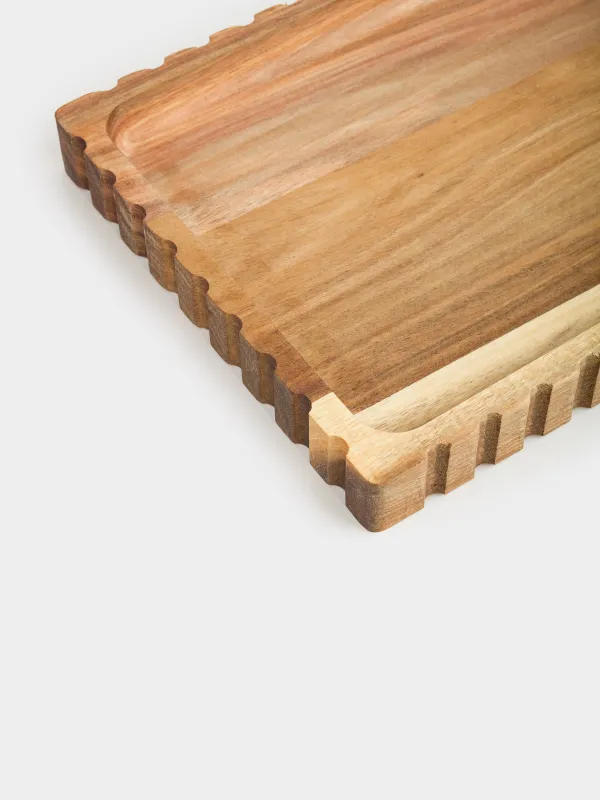 Сервиз ыдысы, 18х35 см, ағаш, тікбұрышты, Noble flow, image-1