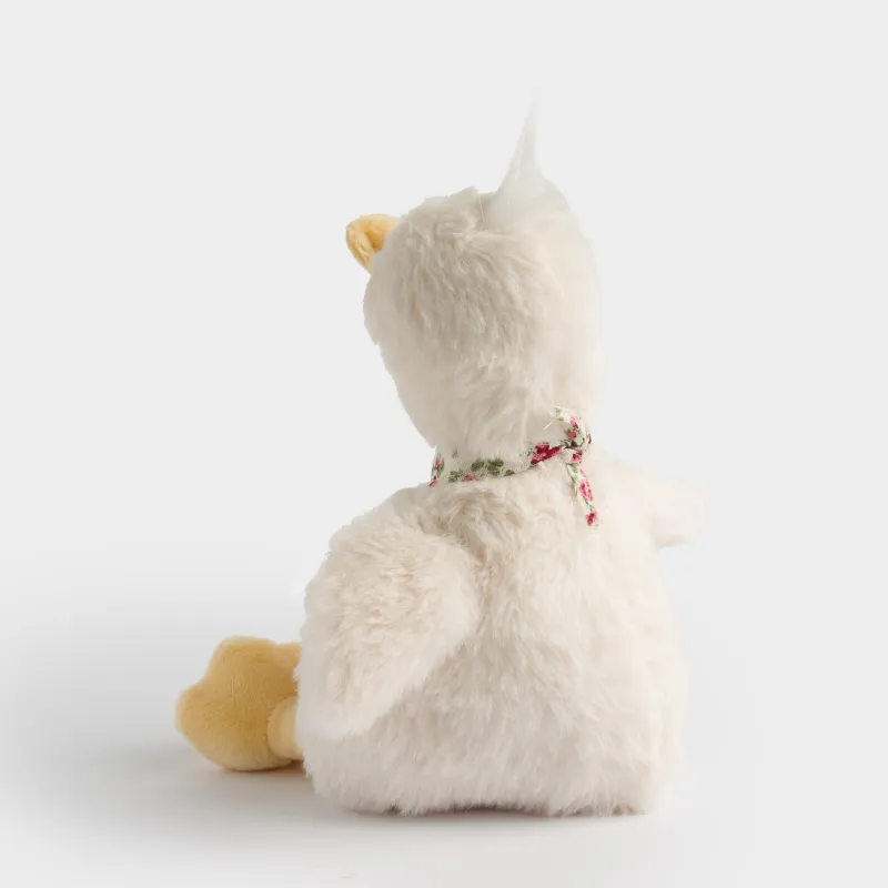 Игрушка, 19 см, мягкая, полиэстер, белая, Утенок, Duck toy, image-3