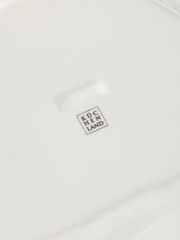 Блюдо, 29х21х4 см, с ручками, керамика, молочно-бежевое, Forest symphony , image-3