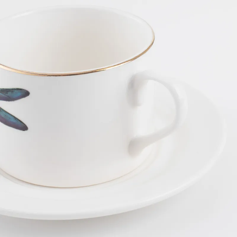 Шайхана жұбы, 1 тұлға, 2 зат, 220 мл, фарфор N, алтын жиек, түрлі-түсті инелік, Symphony, image-3