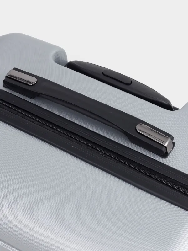 Чемодан M, 45х25х67 см, 3,4 кг, с замком, пластик, графитовый, Travel comfort, image-5
