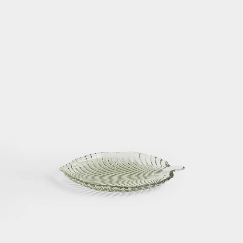 Ыдыс, 17х20х2 см, шыны Р, жасыл, Жапырақ, Clear pattern, image-4