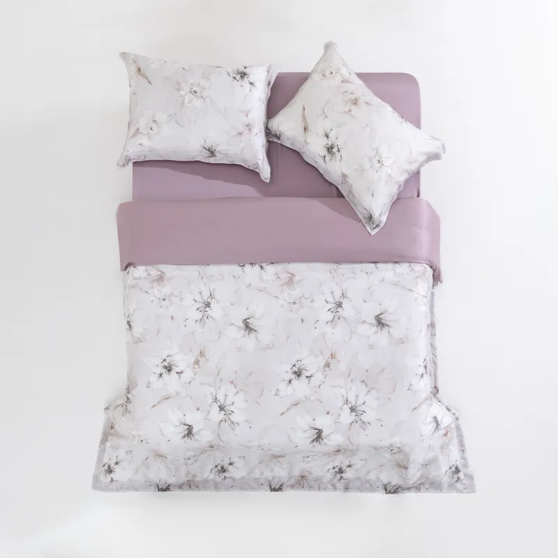 Постельное белье, евро, тенсель, Цветы, Tencel