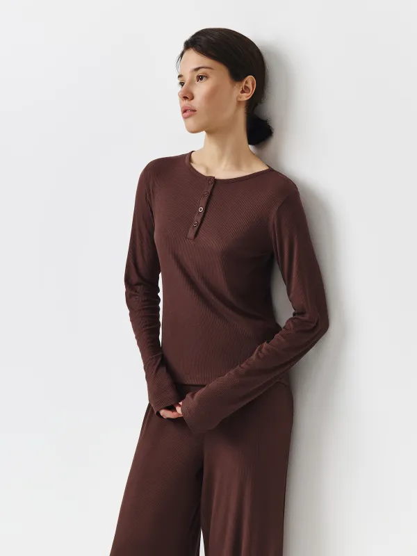 Лонгслив женский, домашний, Rosemary, image-0