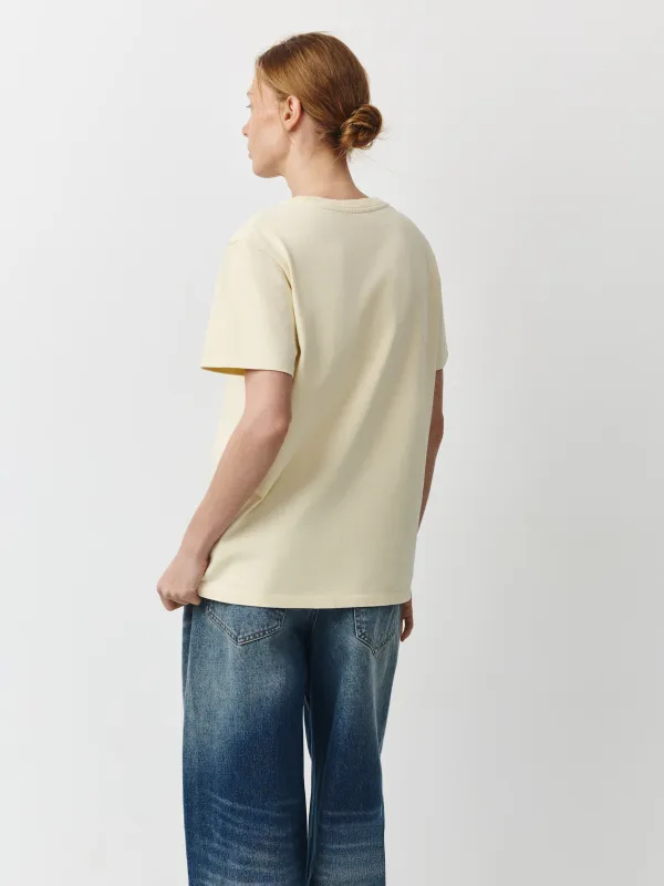 Әйелдер футболкасы, өлшемі XS, мақта, сары, Joannaa, image-3