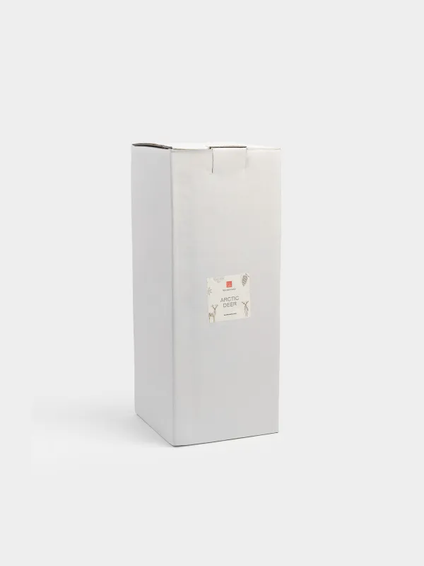 Шам ұстағыш, 30 см, жіңішке шамға арналған, аяқты, металл, алтын, Бұғы, Arctic deer, image-4