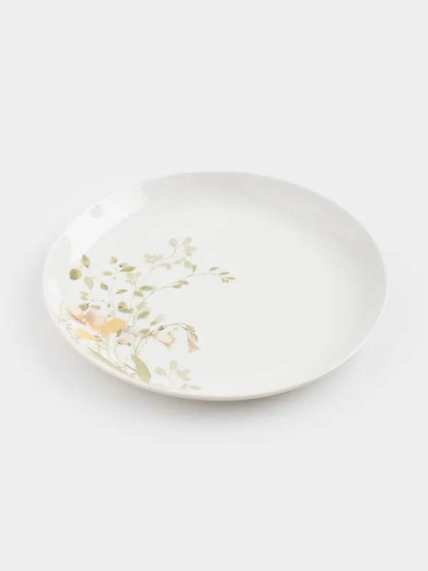 Тарелка закусочная, 21 см, 2 шт, фарфор N, белая, Цветы и листья, Floreale, image-2