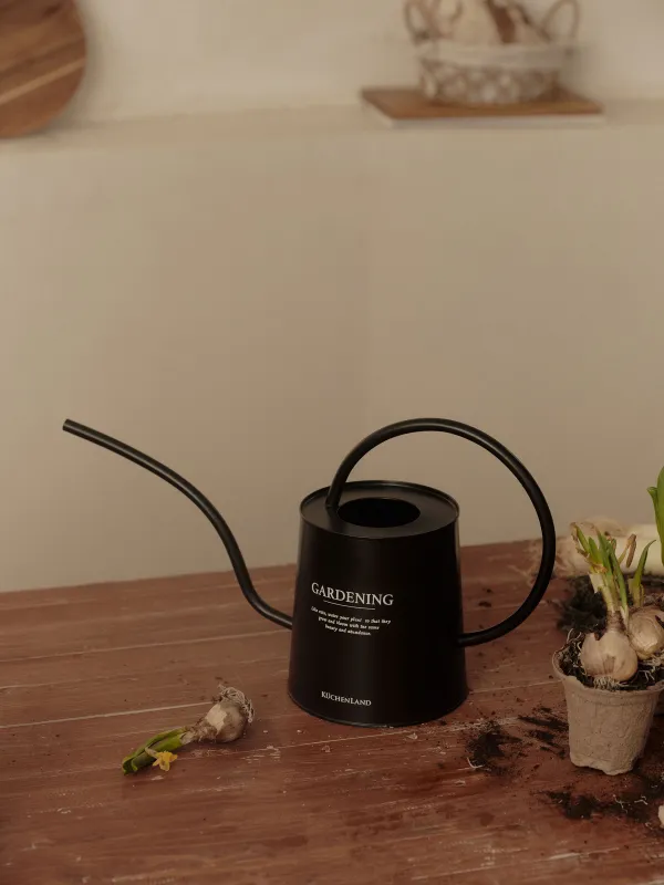 Лейка, 2 л, металл, черная, Gardening, image-5