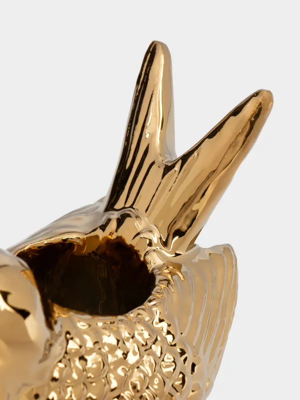 Тіс шұқығыштарға арналған тұғыр, 9 см, фарфор P, алтын түстес, Құс, Birds, image-4