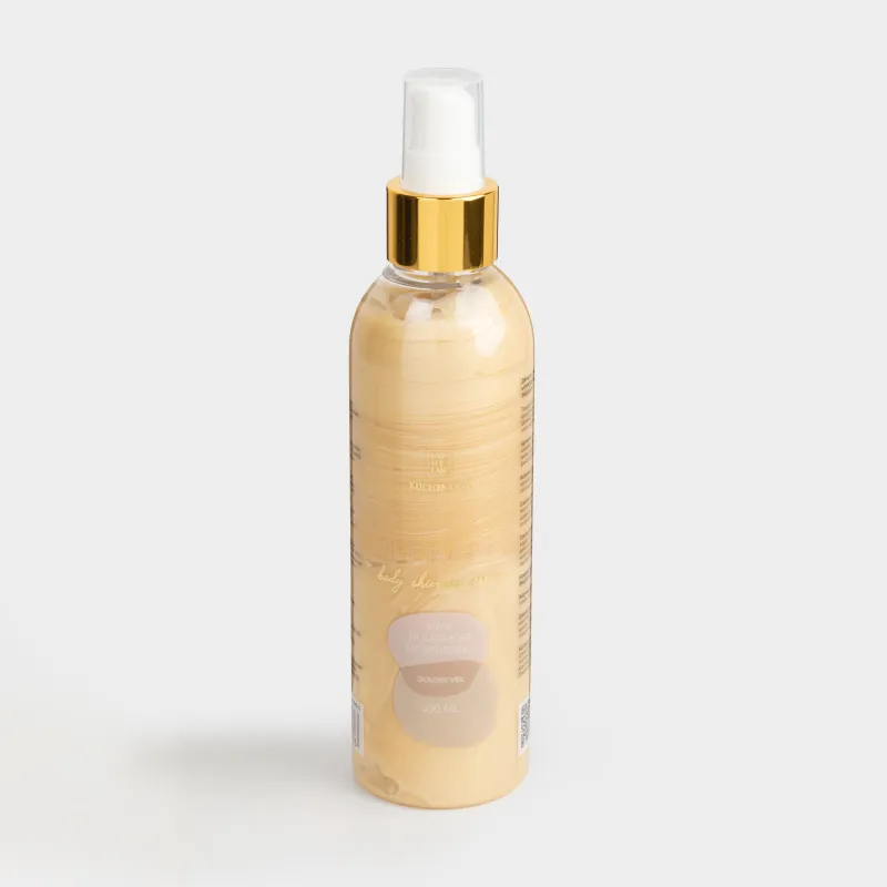 Шиммер для тела, 200 мл, с дозатором, увлажняющий, Золотистая вуаль, Therapy