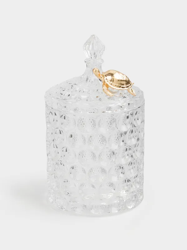 Сақтау ыдысы, 17х10 см, 550 мл, шыны Р/металл, Тасбақа, Bubbly, image-0