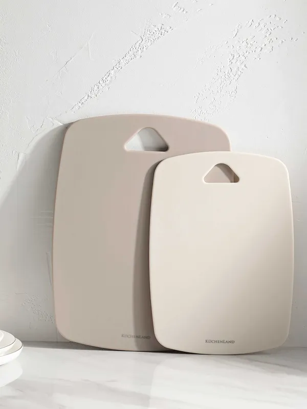 Кесу тақтасы, 30/35 см, 2 дана, пластик, сүт / сұр-қоңыр, жұмсақ ас үй, image-8