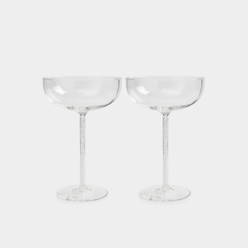 Бокал-креманка для шампанского, 2 шт, Crystal shine