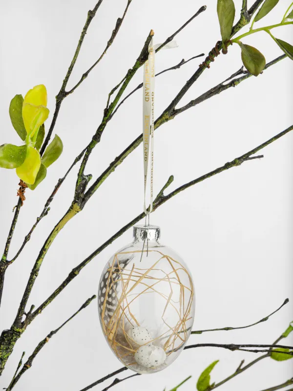 Подвеска декоративная, 6х8 см, с сухоцветами, Rustic Easter, image-2